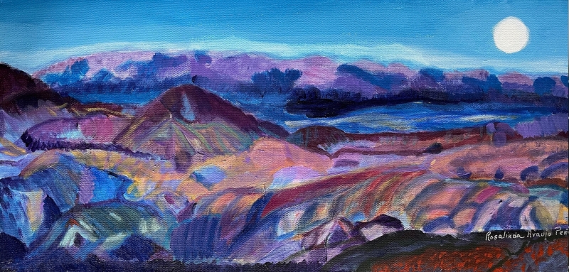 Lunar Landscape by artist Rosalinda Peña